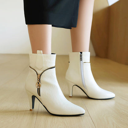 Women's Pointed Toe Spike Heel Ankle Boots