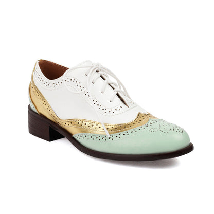 Women's Lace Up Brogue Oxford Shoes