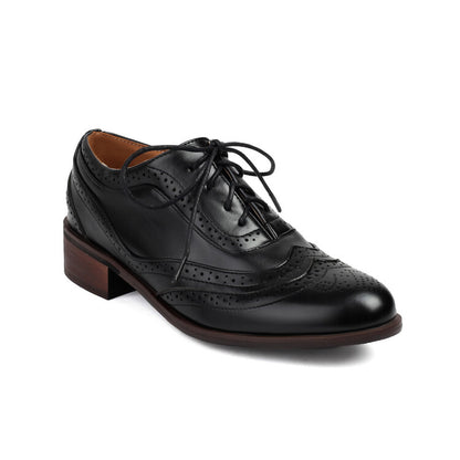 Women's Lace Up Brogue Oxford Shoes