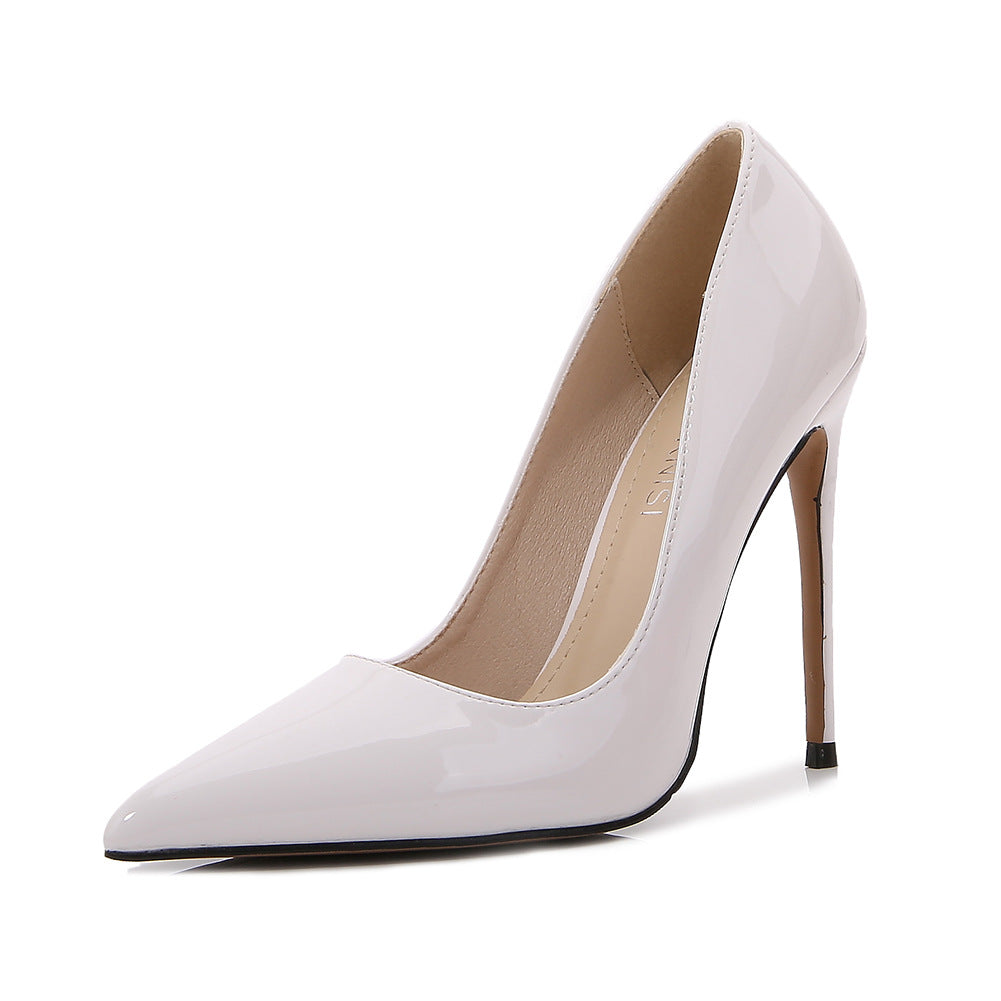 Ladies Pointed Toe Shallow Stiletto Heel Pumps