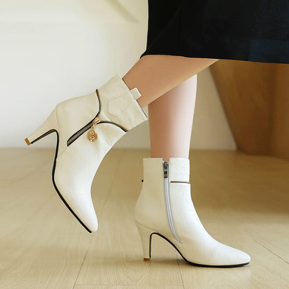 Women's Pointed Toe Spike Heel Ankle Boots