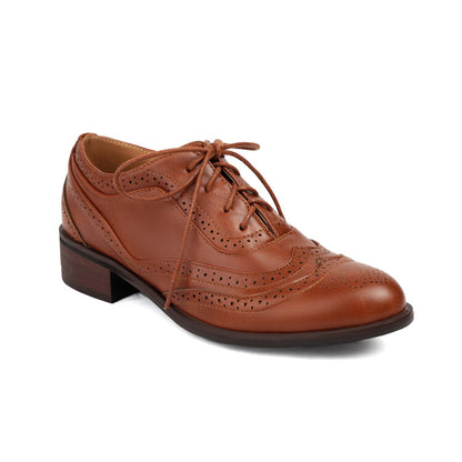 Women's Lace Up Brogue Oxford Shoes