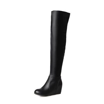 Women Wedges Heels Over the Knee Boots