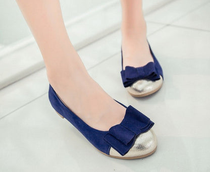 Women Flats Bow Loafers Ballet Shoes  5275