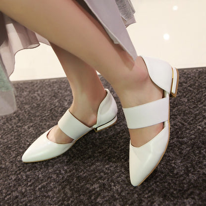 Pointed Toe Women Sandals Flats Shoes