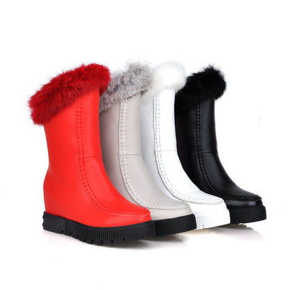 Fur Wedges Boots Women Shoes Fall|Winter 1608