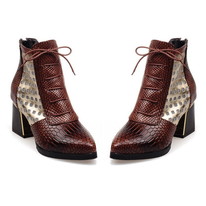 Snake Pattern High Heels Boots Women Shoes Fall|Winter 11191501