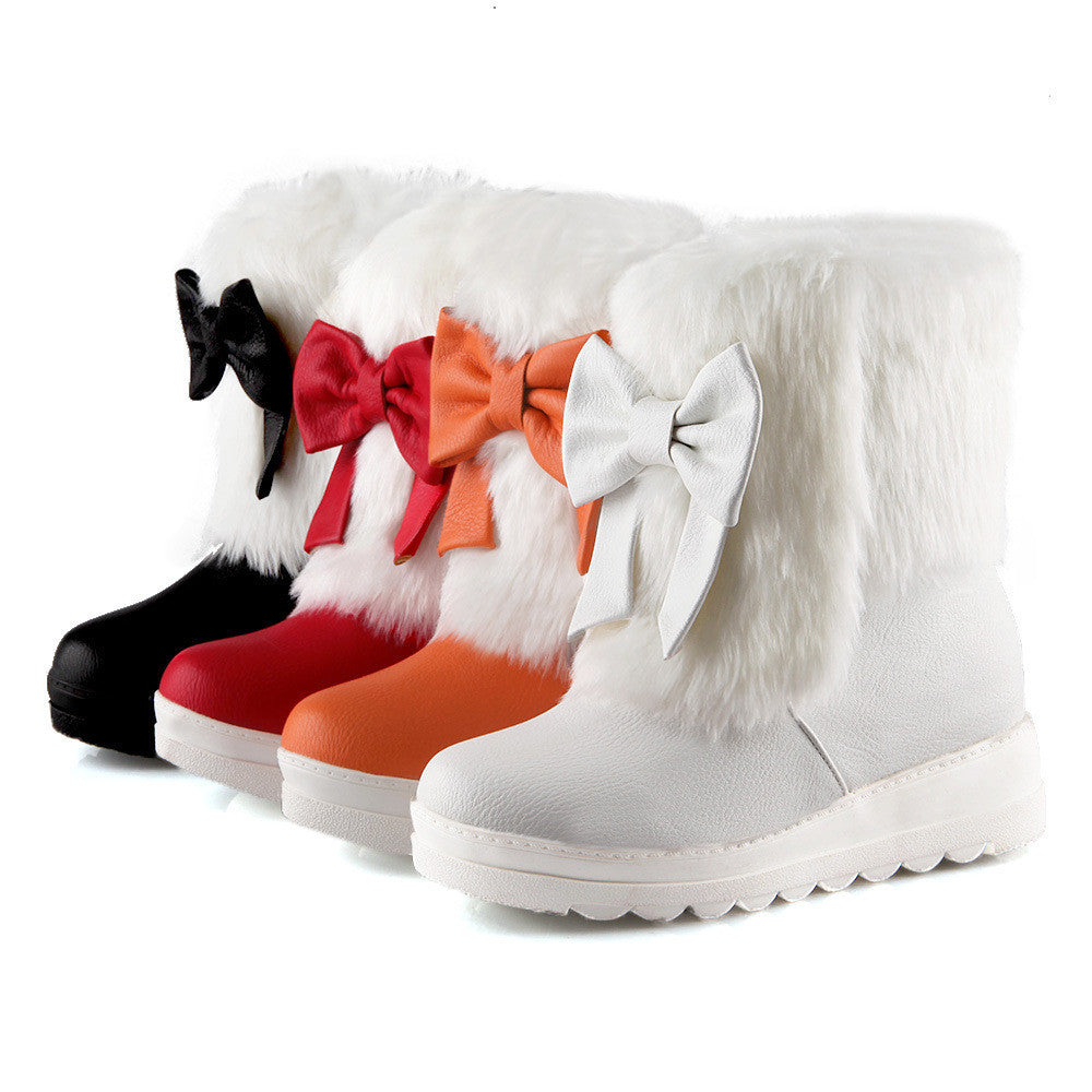 ULU Shoes Rabbit Fur Boots Size 9 #9019