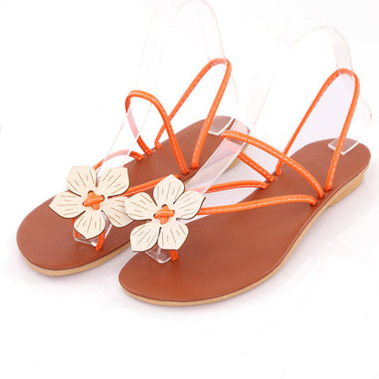 Flower Flat Slides Sandals Beach Shoes 1865