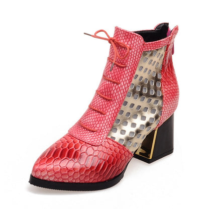 Snake Pattern High Heels Boots Women Shoes Fall|Winter 11191501