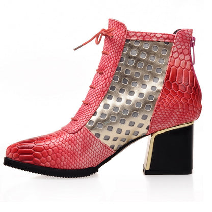 Snake Pattern High Heels Boots Women Shoes Fall|Winter 11191501