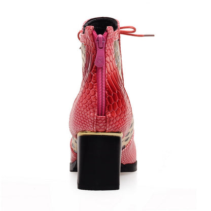 Snake Pattern High Heels Boots Women Shoes Fall|Winter 11191501