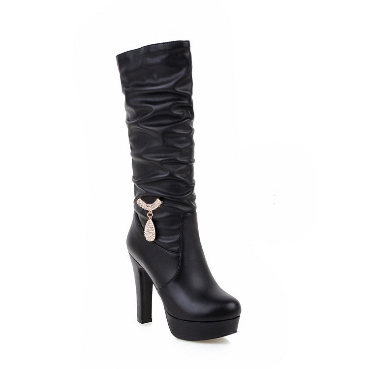 Pearl Boots High Heels Women Shoes Fall|Winter 6711 – Shoeu