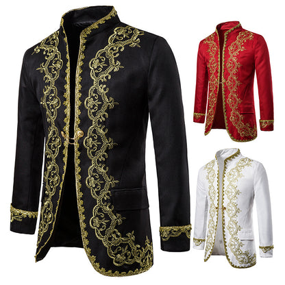 Men's Gold Suits Coats Costumes