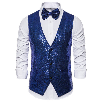 Men's Sequin Vest Performance Clothing