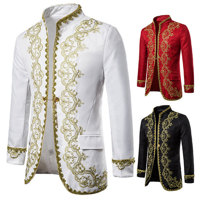 Men's Gold Suits Coats Costumes