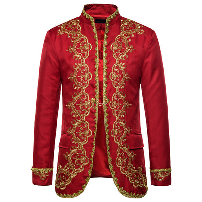 Men's Gold Suits Coats Costumes