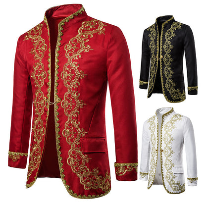 Men's Gold Suits Coats Costumes