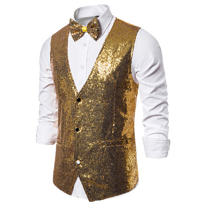 Men's Sequin Vest Performance Clothing