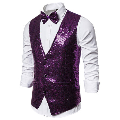 Men's Sequin Vest Performance Clothing