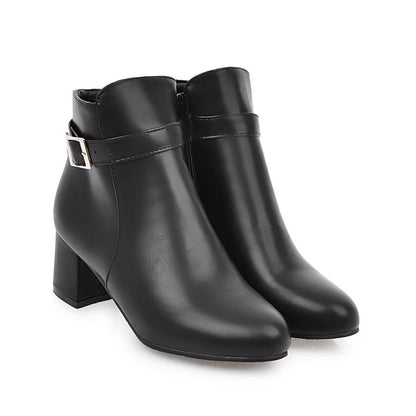 Women's Middle Heel Short Boots