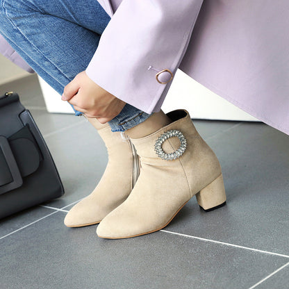 Women's High Heel Short Boots