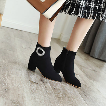 Women's High Heel Short Boots