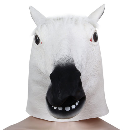 Horse Head Latex Mask for Halloween Masquerade Parties Cosplay Gadget