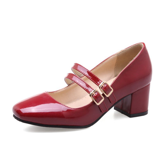 Women Patent Leather High Heel Pumps