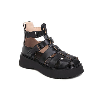 Women Hollow Out Flat Platform Gladiator Sandals