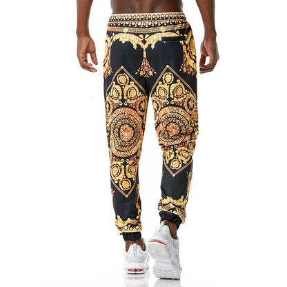 Men's 3D Royal Style Retro Printing Casual Sports Jogger Pants