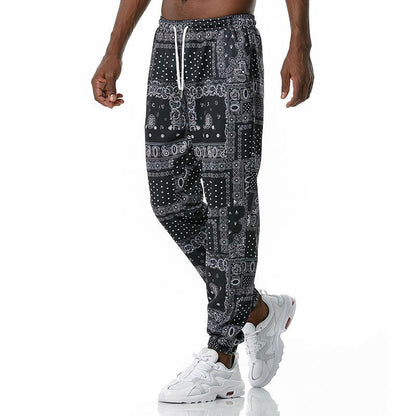 Men's 3D Retro Printing Casual Sports Jogger Pants