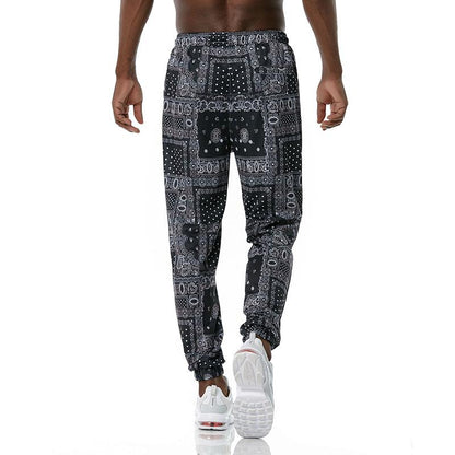 Men's 3D Retro Printing Casual Sports Jogger Pants