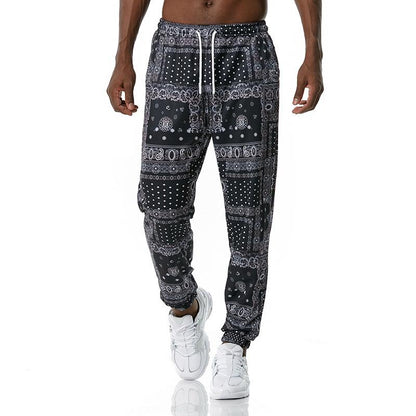 Men's 3D Retro Printing Casual Sports Jogger Pants