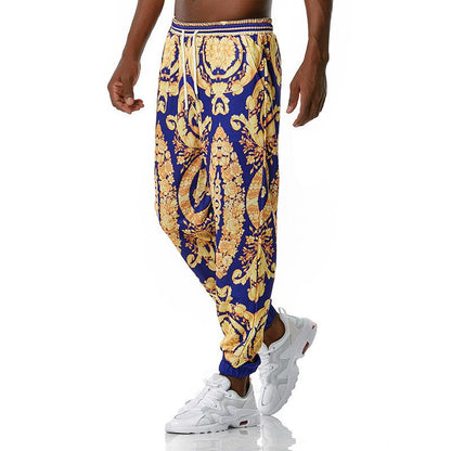 Men's 3D Royal Style Retro Printing Casual Sports Jogger Pants