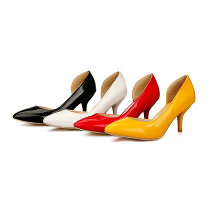 Women Patent Leather High Heel Pumps