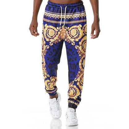 Men's 3D Royal Style Retro Printing Casual Sports Jogger Pants