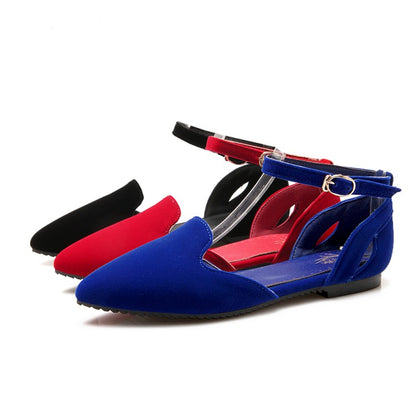 Women Ankle Strap Low Heel Pumps