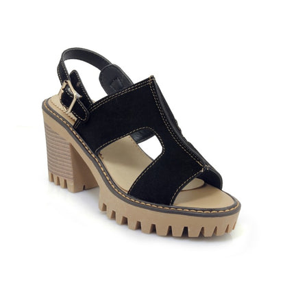 Women Wrap Strap Chunky Heel Platform Sandals