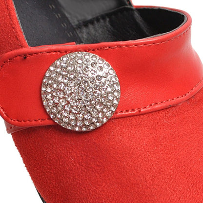 Women Rhinestone Pointed Toe High Heels