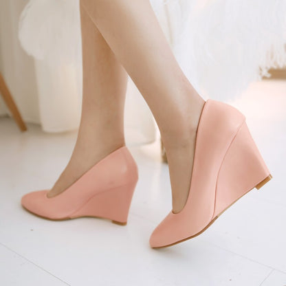 Ladies Heels Platform Wedge Shoes