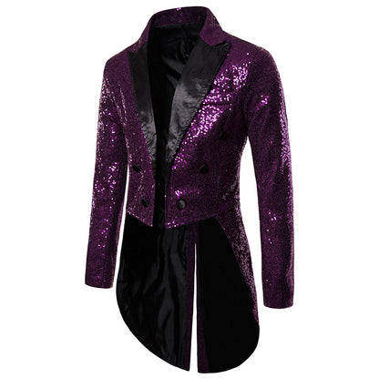 Men's Tuxedo Banquet Sequins Suits Costumes