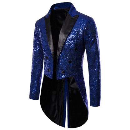 Men's Tuxedo Banquet Sequins Suits Costumes