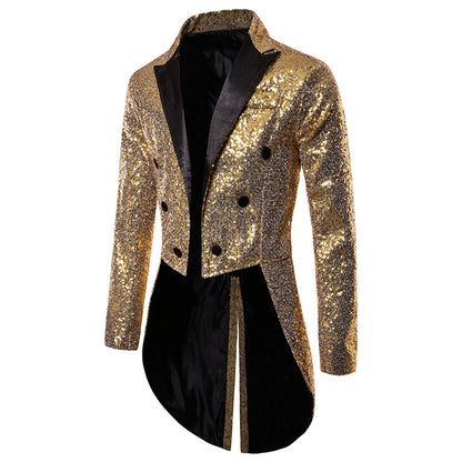 Men's Tuxedo Banquet Sequins Suits Costumes