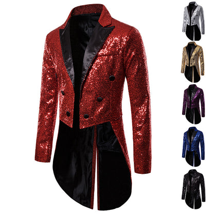 Men's Tuxedo Banquet Sequins Suits Costumes