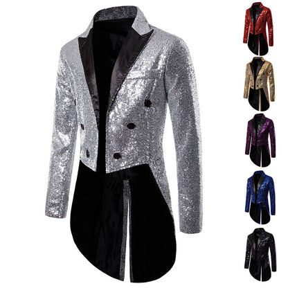 Men's Tuxedo Banquet Sequins Suits Costumes