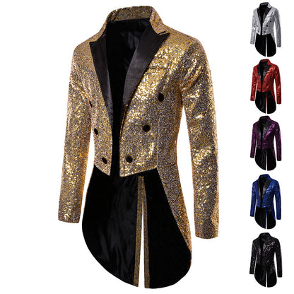 Men's Tuxedo Banquet Sequins Suits Costumes