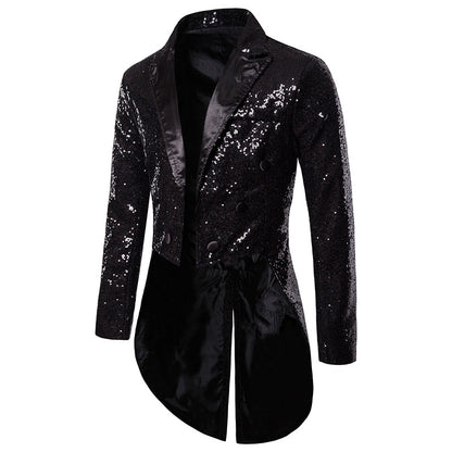 Men's Tuxedo Banquet Sequins Suits Costumes