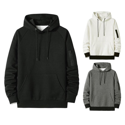 Men's Cotton Sports  Casual Hooded Sweater Coat Shirts