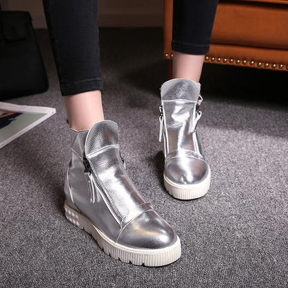 Zipper Wedges Boots Women Shoes Fall|Winter